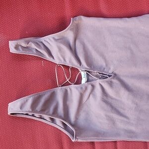 Aritzia Wilfred Free Lace Up Bodysuit